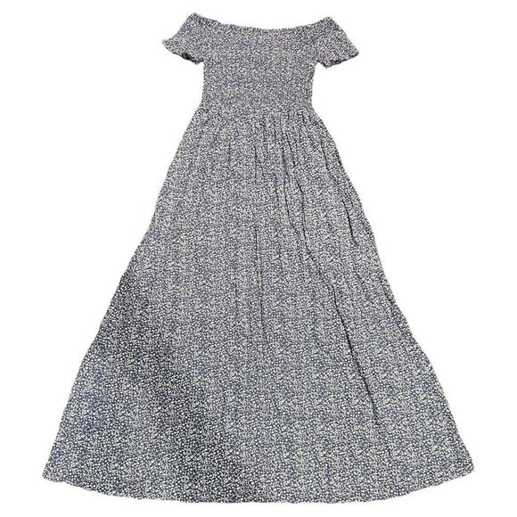 Floerns Women's Boho Floral Print Off Shoulder Split Long A Line Dress - Picture 13 of 17